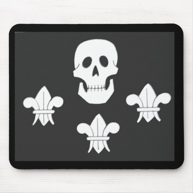 MOUSEPAD JOLLY ROGER SKULL E TRÊS MENTIRAS FLAG (Frente)