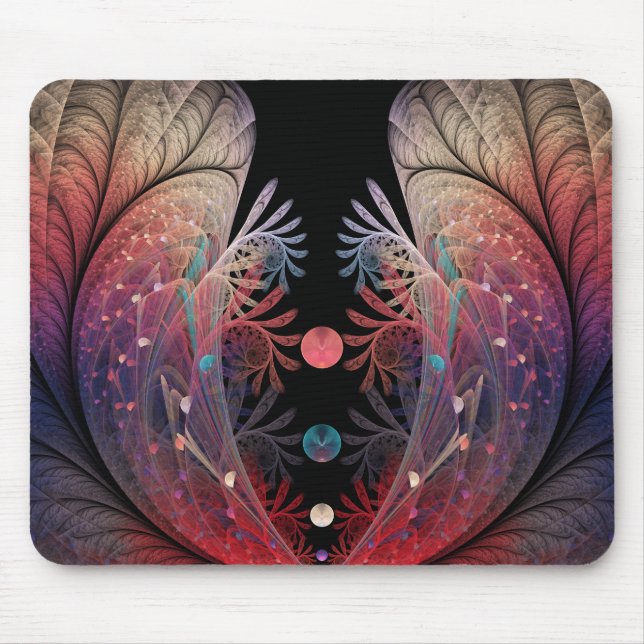 Mousepad Jonglage Abstrato Modern Fantasy Fractal Art (Frente)