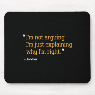 Mousepad Jordan Gift Cita Engraçado Aniversário Nome Person