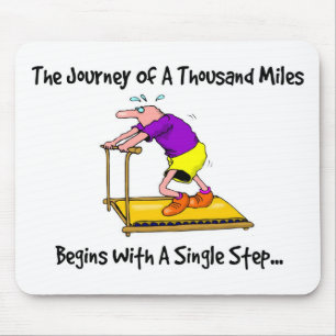 Mousepad Jornada De Mil Milhas - Motivação Para Exercícios