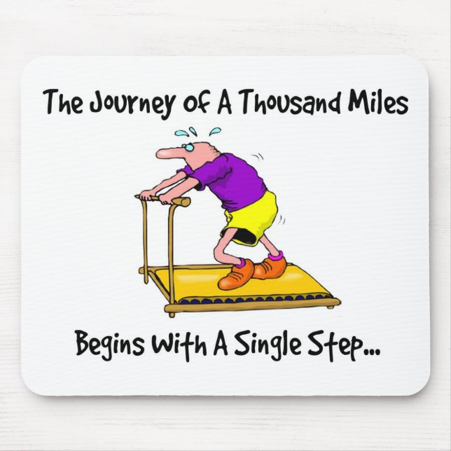 Mousepad Jornada De Mil Milhas - Motivação Para Exercícios (Frente)