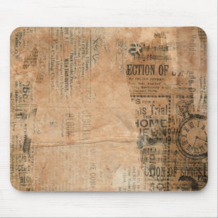 Mousepad Jornal rasgado velho um do vintage