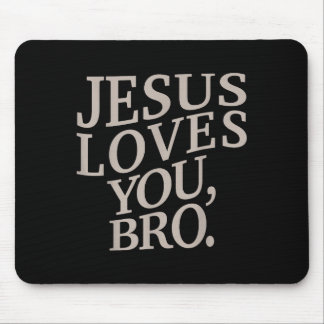 Mousepad Jovem Jesus Te Ama Bro Crianças Cristãs Engraçadas