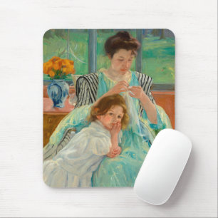 Mousepad Jovem Mãe Costurando   Mary Cassatt