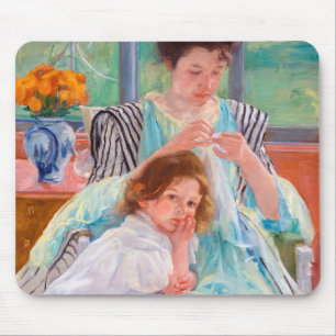 Mousepad Jovem Mãe Costurando, Mary Cassatt