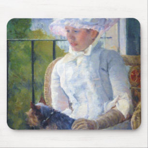 Mousepad Jovem Menina e Seu Cachorro, Mary Cassatt