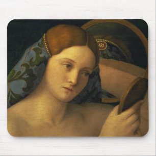 Mousepad Jovem mulher em seu toalete