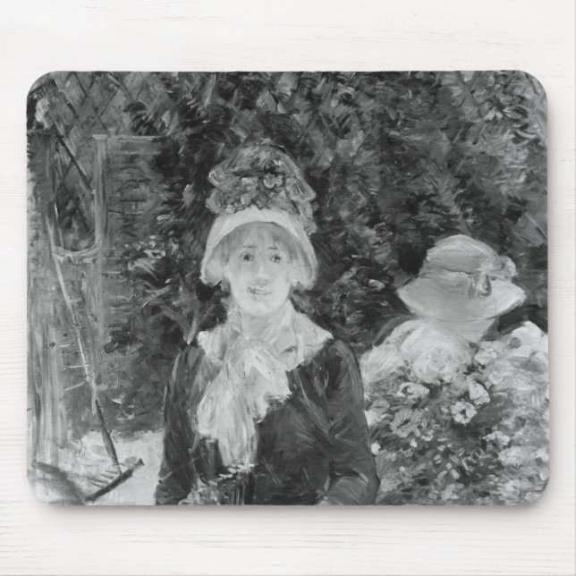 Mousepad Jovem mulher em um jardim, 1883 (Frente)