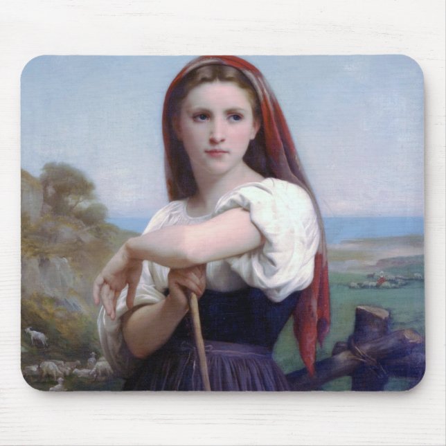 Mousepad Jovem Pastora, Bouguereau (Frente)