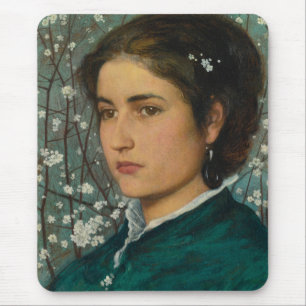 Mousepad Jovens Beleza (Mulher Elegante) (Retrato feminino)