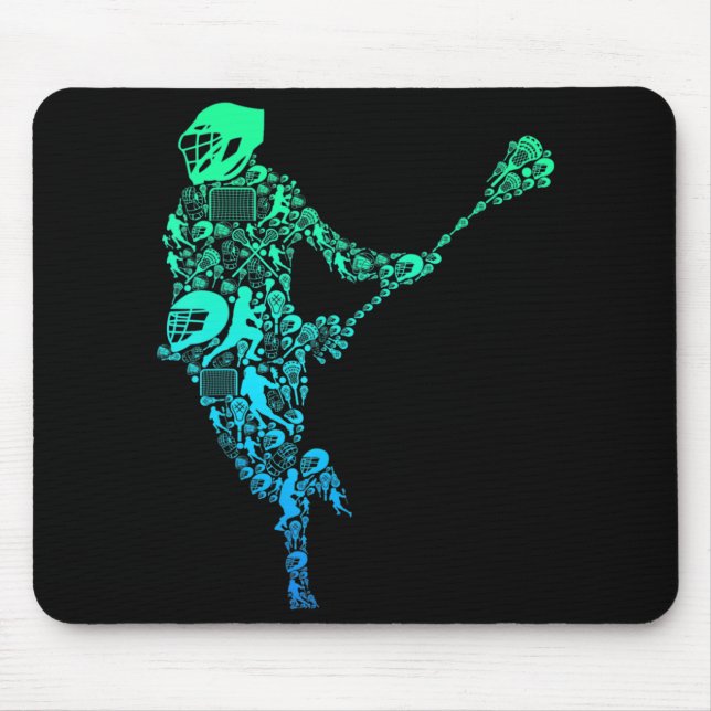 Mousepad Jovens Jovens Jogadores de Lacrosse Meninos (Frente)