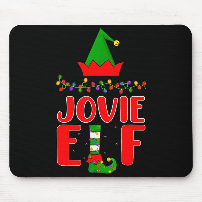Mousepad Jovie Elf Matching Family Lighting Christmas  (Frente)