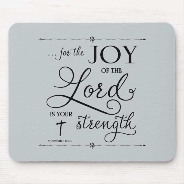 Mousepad Joy of the Lord - Nehemiah 8:10 (Frente)