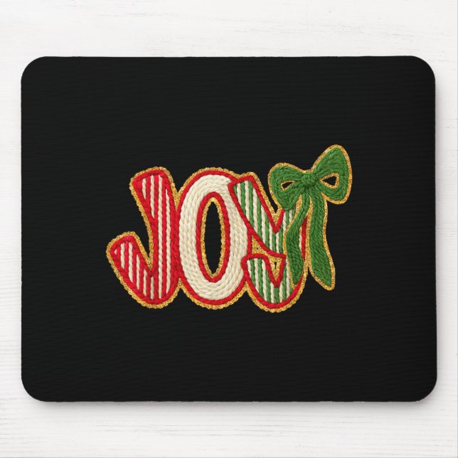 Mousepad Joy To The World Crochet Jesus Christian Holiday C (Frente)