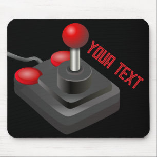 Mousepad Joystick vintage vídeo game retro da antiga escola