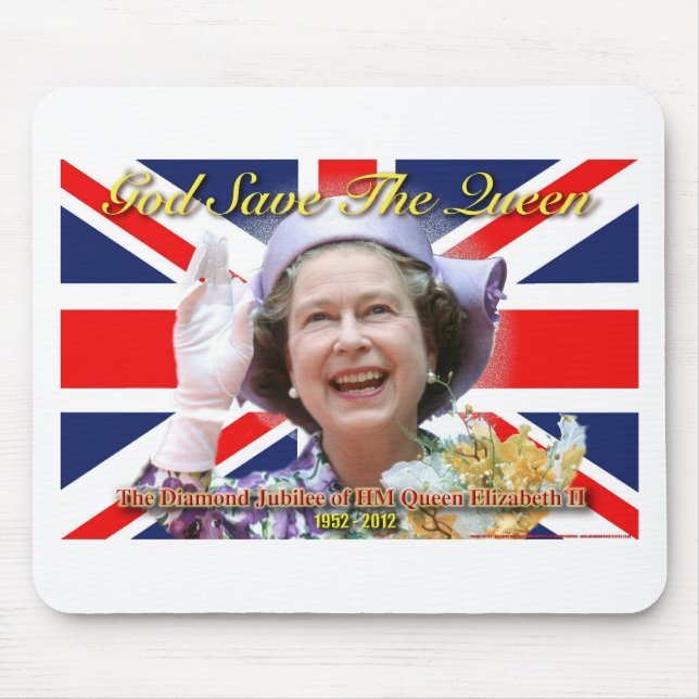 Mousepad Jubileu de diamante do HM rainha Elizabeth II (Frente)
