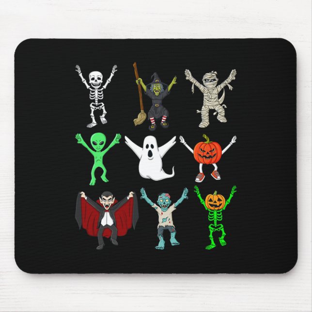 Mousepad Jubilização de Halloween Monstros Meninos K (Frente)