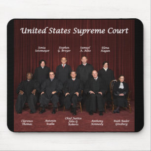 Mousepad Juizes do Tribunal Supremos dos Estados Unidos