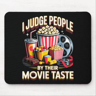 Mousepad Julgo as pessoas filme comida noite lanche pipoca