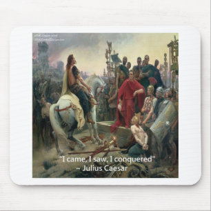 Mousepad Júlio César Eu Vim Eu Vi Eu Conquistei