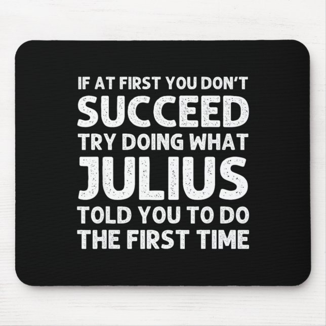 Mousepad Julius Gift Name D Birthday Funny Chris  (Frente)