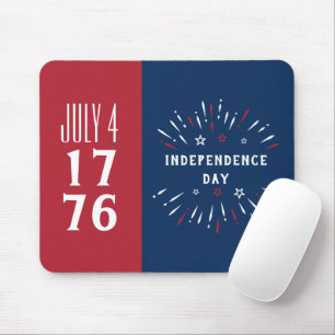 Mousepad July 4 1776 America USA Independence Day Fireworks