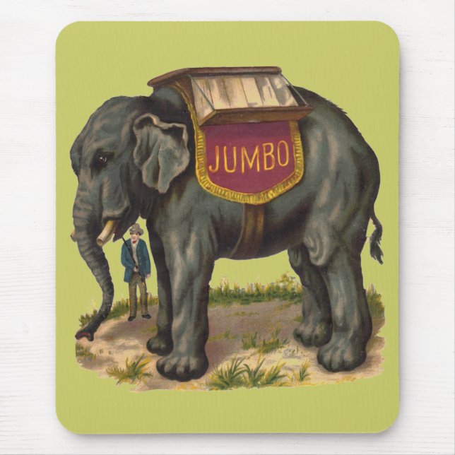 Mousepad Jumbo, grande elefante da pinta Barnum (Frente)
