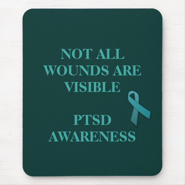 Mousepad June é PTSD Awarness Month T Shirt (Frente)