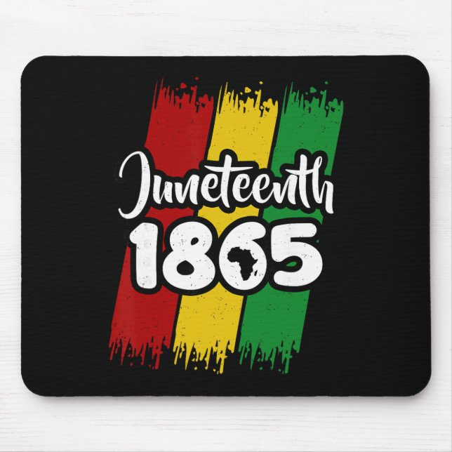 Mousepad Juneteenth 1865 História Negra Liberdade Afro-Amer (Frente)
