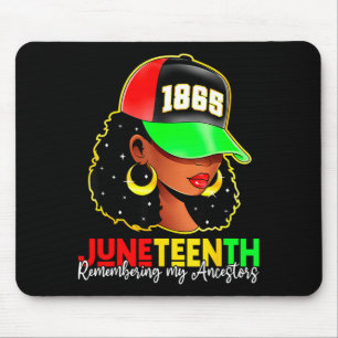 Mousepad Juneteenth 1865 lembrando ancestrais orgulho negro