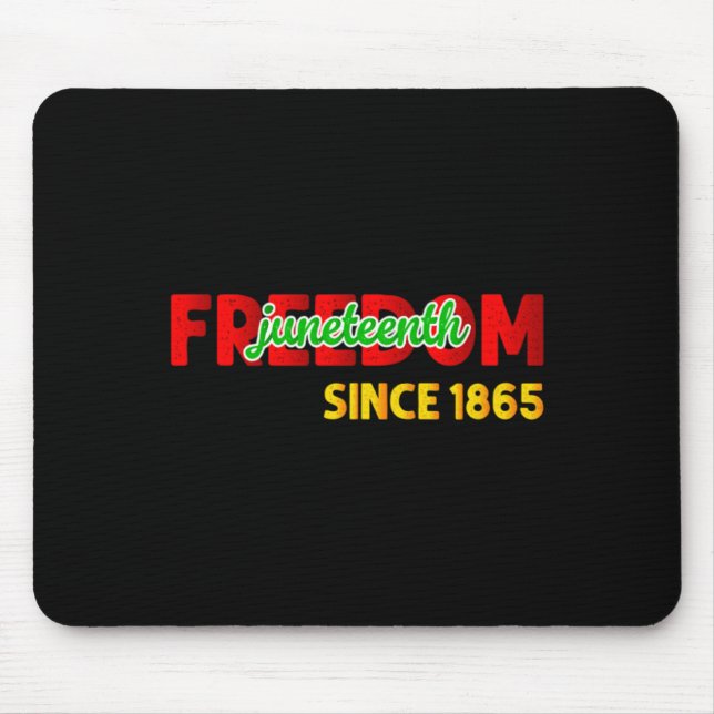 Mousepad juneteenth é o meu dia da independência 1865 orgul (Frente)