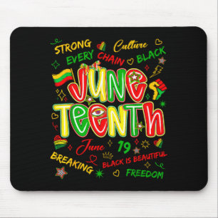 Mousepad Juneteenth liberdade negra africana 19 de junho de