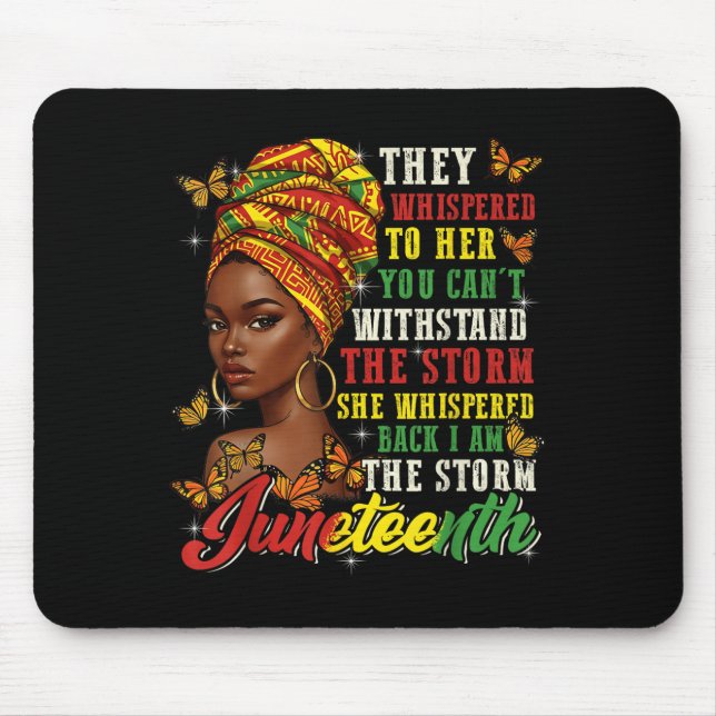 Mousepad Juneteenth They Whispered To Her You Cannot Withst (Frente)