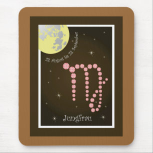 Mousepad Jungfrau 23. August bis 23. setembro Mauspad