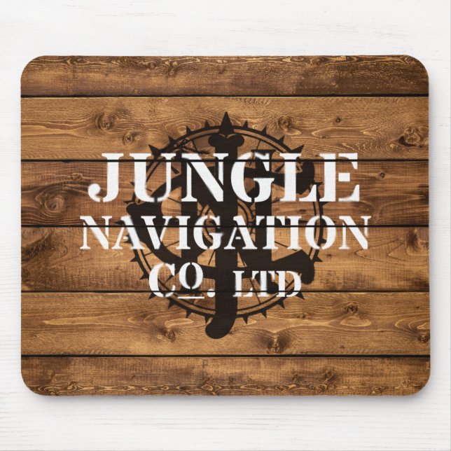 Mousepad Jungle River Crate Stencil (Frente)