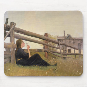 Mousepad Junho. Sementes de sopro do dente-de-leão da
