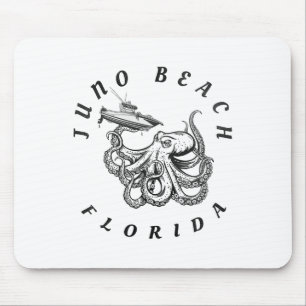 Mousepad Juno Beach Flórida Polvo Água Salgada Peixe do Mar