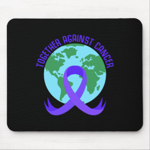 Mousepad Juntos Contra o Câncer Dizendo Para o Dia Mundial