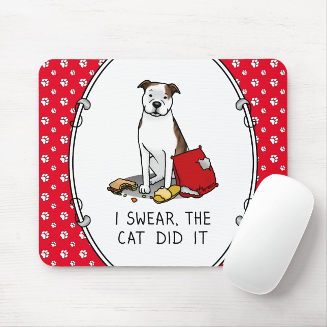 Mousepad Juro que o Gato Pôs Touro (lt brindle/wh3) (Com mouse)