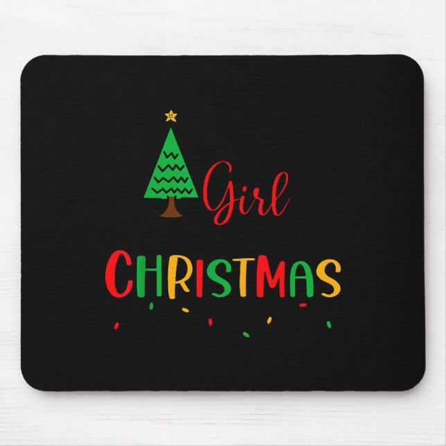 Mousepad Just A Girl Who Loves Christmas, Women, Girls, Kid (Frente)