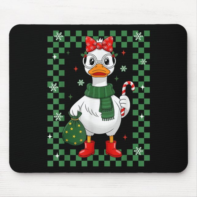 Mousepad Just A Jolly Goose Christmas Silly Goose Funny Xma (Frente)