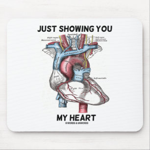 Mousepad Just Showing You My Heart (Anatomical Heart)