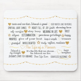 Mousepad JW A vida de um pioneiro