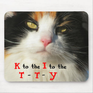Mousepad K ao I ao gato do TTY Hip Hop