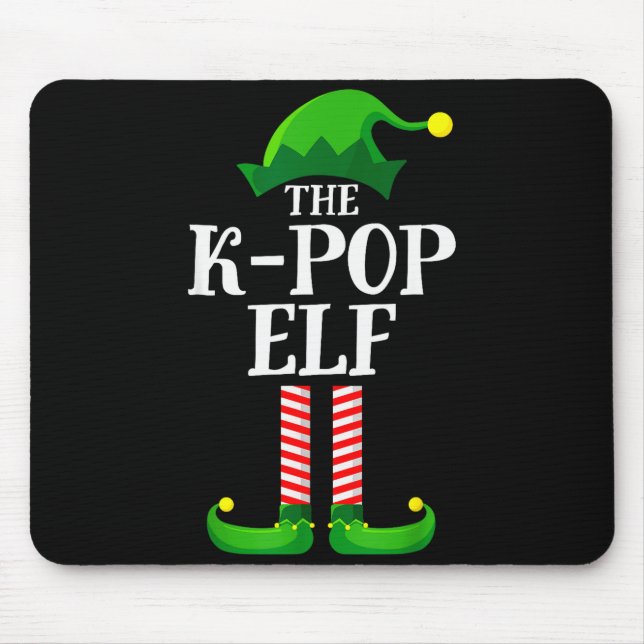 Mousepad K-p Elf Matching Family Group Christmas Party Pyja (Frente)