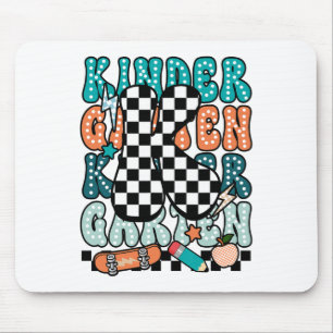 Mousepad K Professor de Jardim de Infância Xadrez De Volta 
