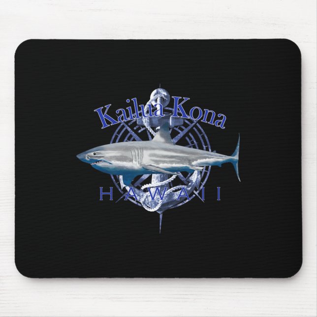 Mousepad Kailua Kona Havaí Náutico Vela Embarcação  (Frente)