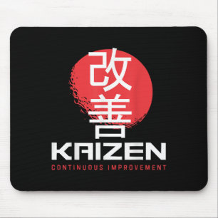 Mousepad Kaizen Continuous Melhoramento Kai Zen Mot Japonês