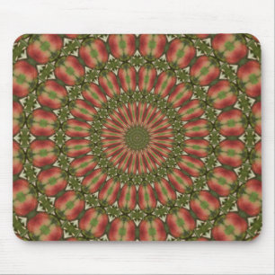 Mousepad kaleidoscope red, abstrato verde