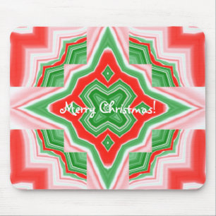 Mousepad Kaleidoscópio nas Estrelas de Natal